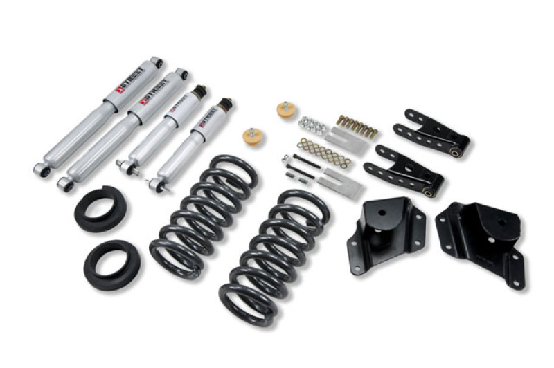 GMC Sierra Suspension Lowering Kit - Belltech - Street Performance Shocks - `99-`06