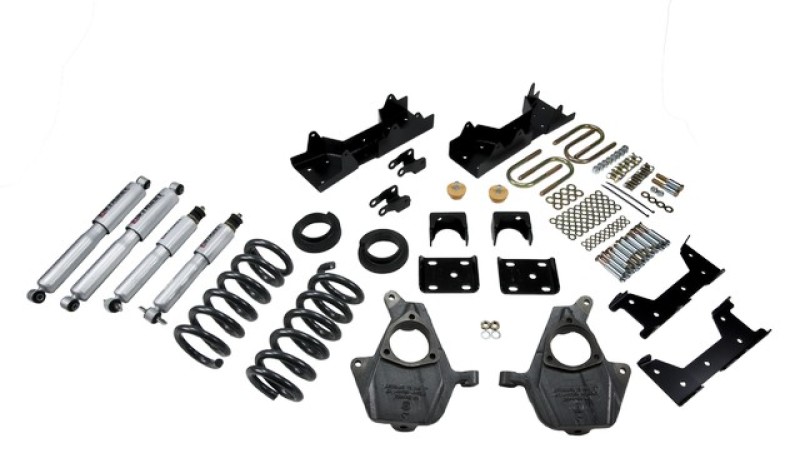 Chevrolet Silverado Coilover Suspension Kit - Front and Rear - Belltech - Street Performance Shocks - `99-`00