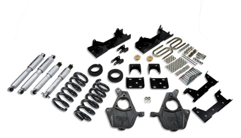 Chevrolet Silverado Coilover Suspension Kit - Front and Rear - Belltech - Street Performance Shocks - `99-`00