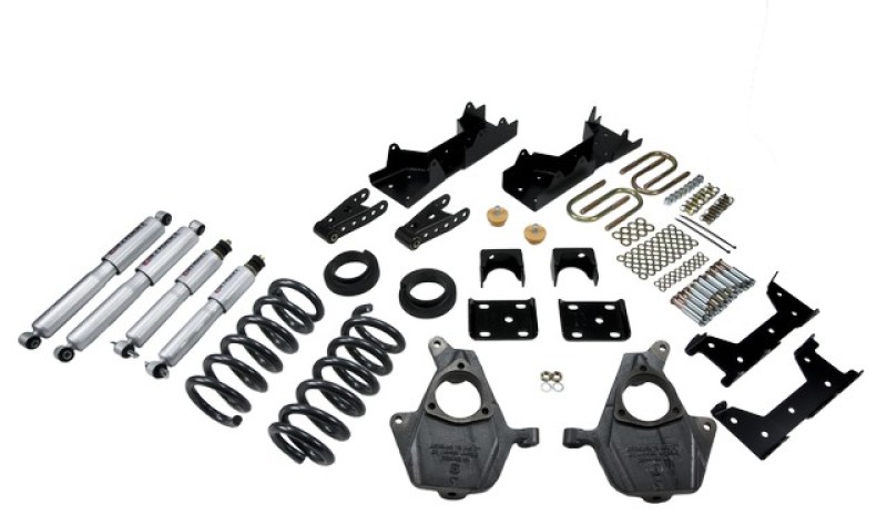 Chevrolet Silverado Coilover Suspension Kit - Front + Rear - Belltech - Lower Kit w SP Shocks - `01-`06