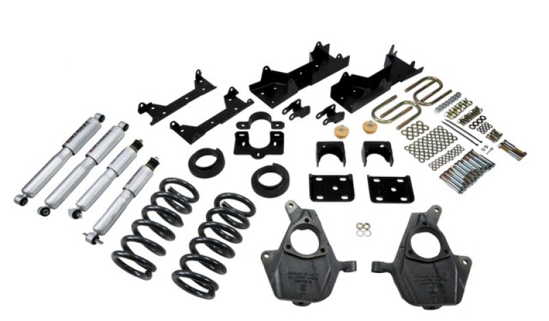 Chevrolet Silverado Coilover Suspension Kit - Front + Rear - Belltech - Lowering Kit with SP Shocks - `01-`06