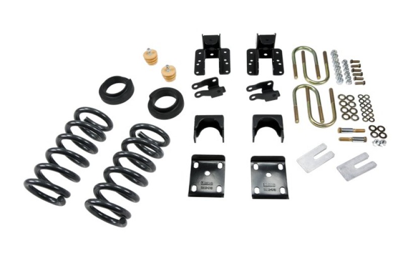 GMC Sierra Coilover Suspension Kit - Front + Rear - Belltech - Complete Lowering Kit w/o Shocks - `04-`06