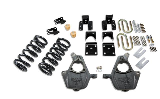 Chevrolet Silverado Coilover Suspension Kit - Front + Rear - Belltech - Complete Lowering Kit W/O Shocks - `04-`06
