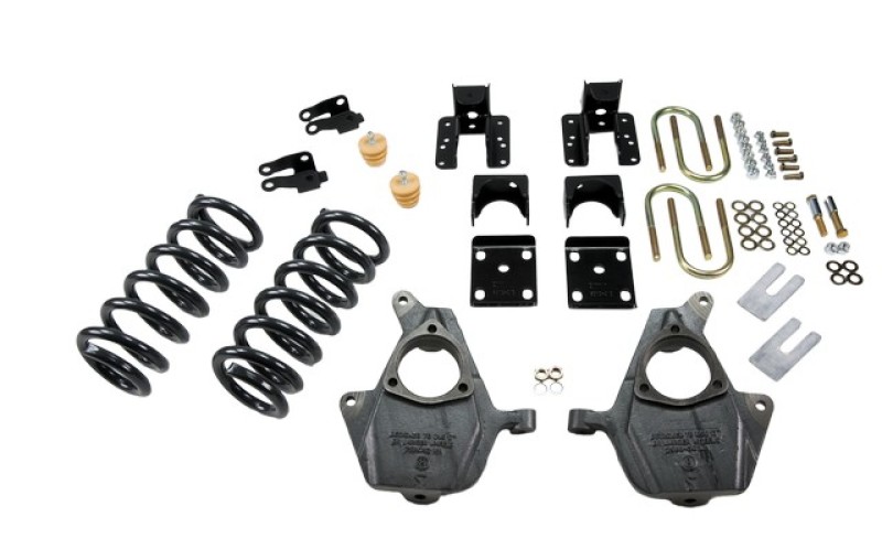 Chevrolet Silverado Coilover Suspension Kit - Front + Rear - Belltech - Complete Lowering Kit W/O Shocks - `04-`06