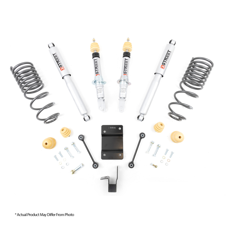 GMC Sierra Denali Coilover Suspension Kit - Front + Rear - Belltech - Street Performance - `01-`04