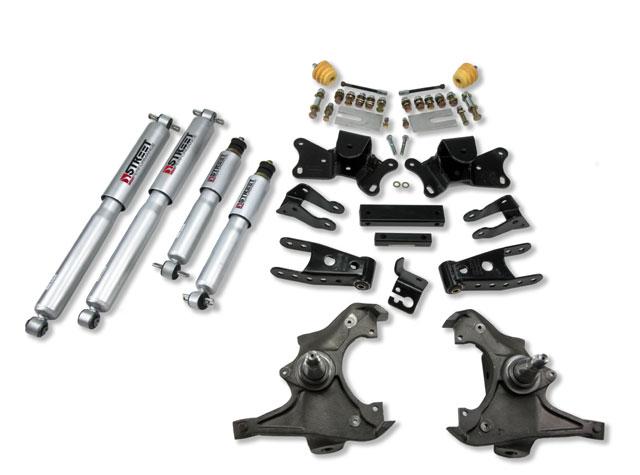 Chevrolet Sierra 3/4 Ton Coilover Suspension Kit - Front + Rear - Belltech - SP Shocks - `97-`00