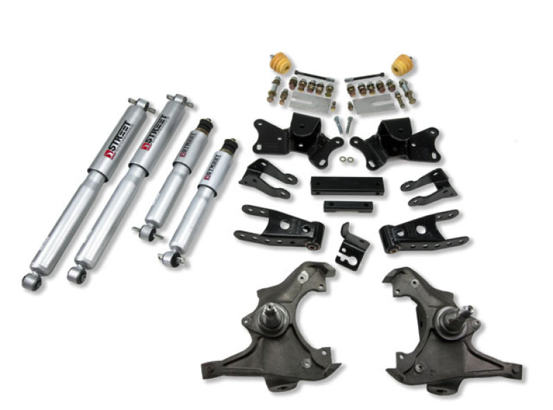 Chevrolet Sierra 3/4 Ton Coilover Suspension Kit - Front + Rear - Belltech - SP Shocks - `97-`00