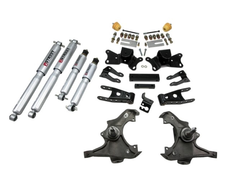 Chevrolet Sierra 3/4 Ton Coilover Suspension Kit - Front + Rear - Belltech - SP Shocks - `97-`00