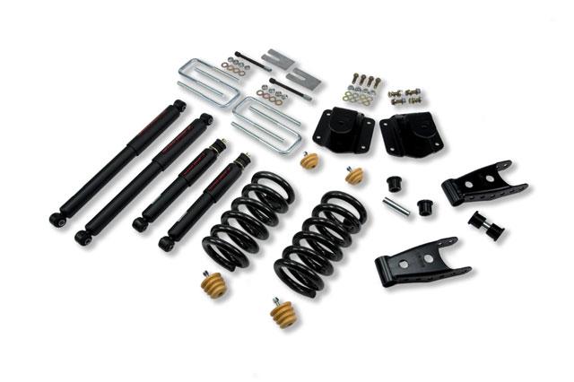 Dodge Ram 3500 Suspension Lowering Kit - Front + Rear - Belltech - Nitro Drop 2 Shocks - `94-`02