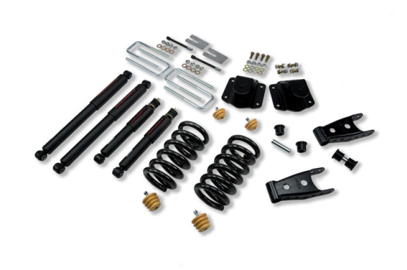 Dodge Ram 3500 Suspension Lowering Kit - Front + Rear - Belltech - Nitro Drop 2 Shocks - `94-`02