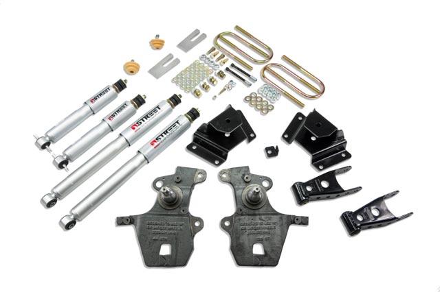 Ford Harley Lowering Kit - Front + Rear - Belltech - Street Performance Shocks - `97-`03