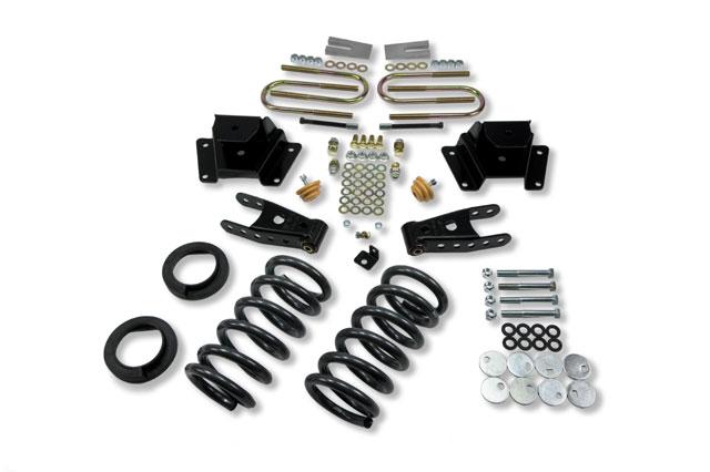 Ford Harley Lowering Kit - Front + Rear - Belltech - Complete Kit w/o Shocks - `97-`03