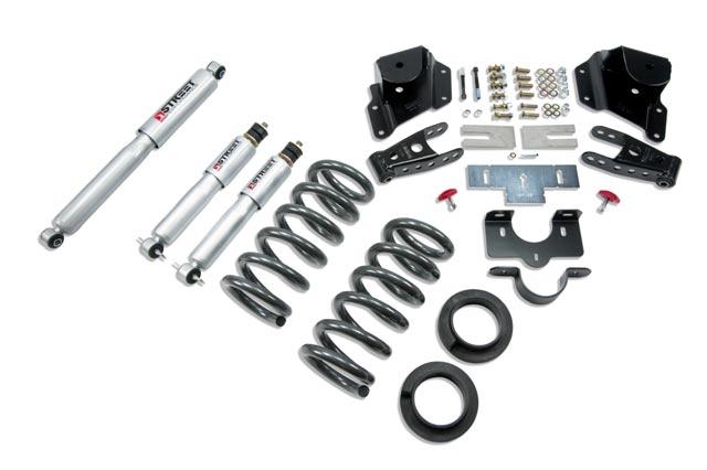 Chevrolet Silverado Suspension Lowering Kit - Front + Rear - Belltech - Complete Kit with SP Shocks - `99-`06