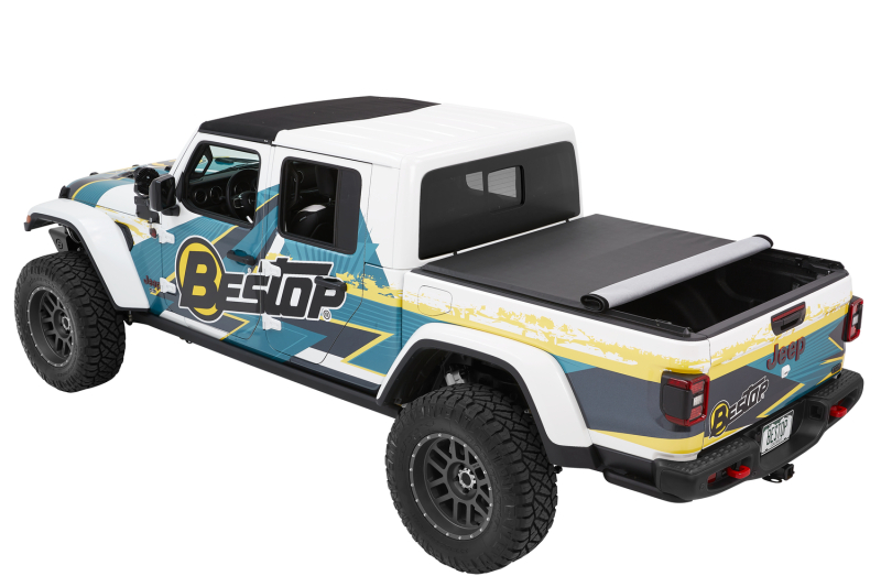 Jeep Gladiator Tonneau Cover - Bestop - EZRoll Soft - Black Diamond - `20-`26