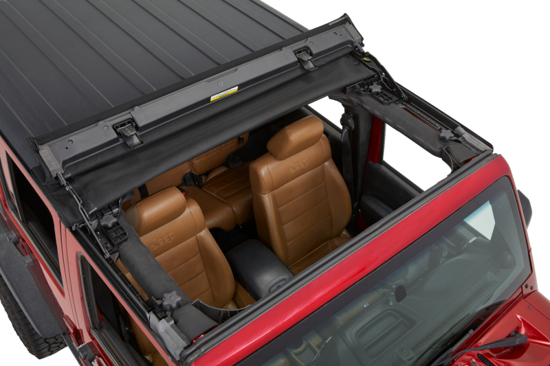 Jeep Wrangler JK Soft Top - Bestop - Sunrider for Hardtop - Premium Black Twill - `07-`18