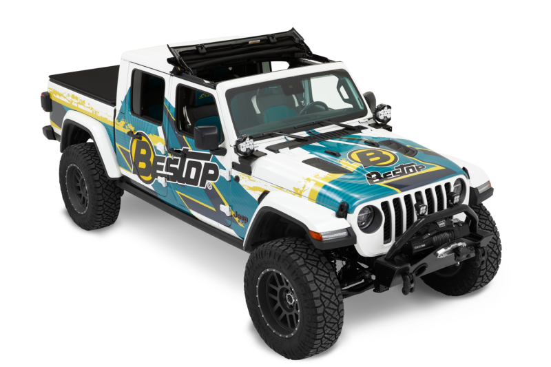 Jeep Gladiator Soft Top - Bestop - Sunrider for Hardtop - Premium Black Twill - `20-`26