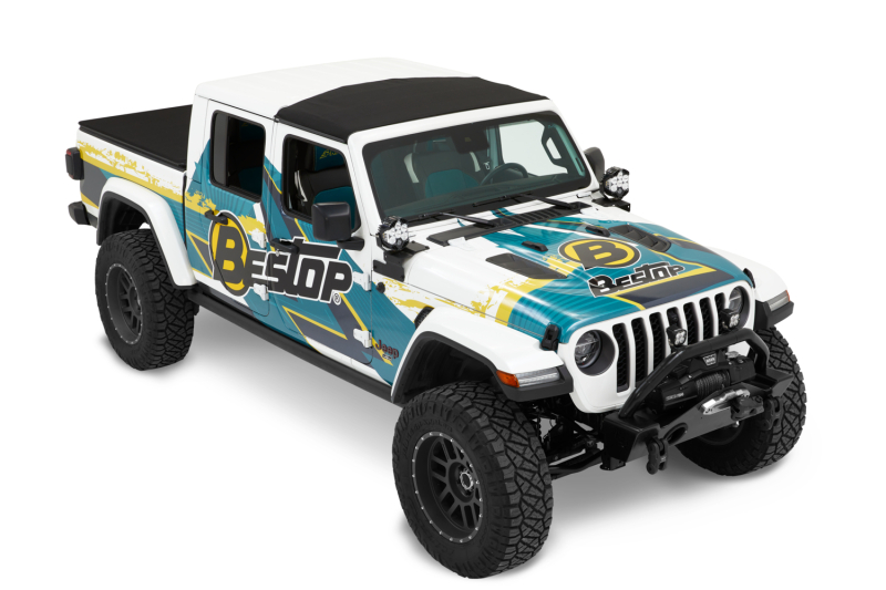 Jeep Wrangler JL Soft Top - Bestop - Sunrider for Hardtop - Premium Black Twill - `18-`26