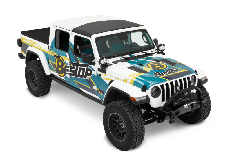 Jeep Gladiator Soft Top - Bestop - Sunrider for Hardtop - Black Diamond - `20-`26