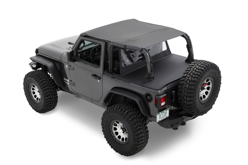 Jeep Wrangler JL Bikini Top - Bestop - Safari - Black Diamond - `18-`23