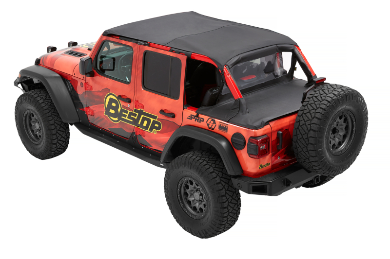Jeep Wrangler JL Bikini Top - Bestop - Header Safari - Black Diamond - `18-`23