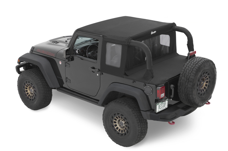 Jeep Wrangler JK Soft Top - Bestop - Halftop - Black Diamond - `07-`18