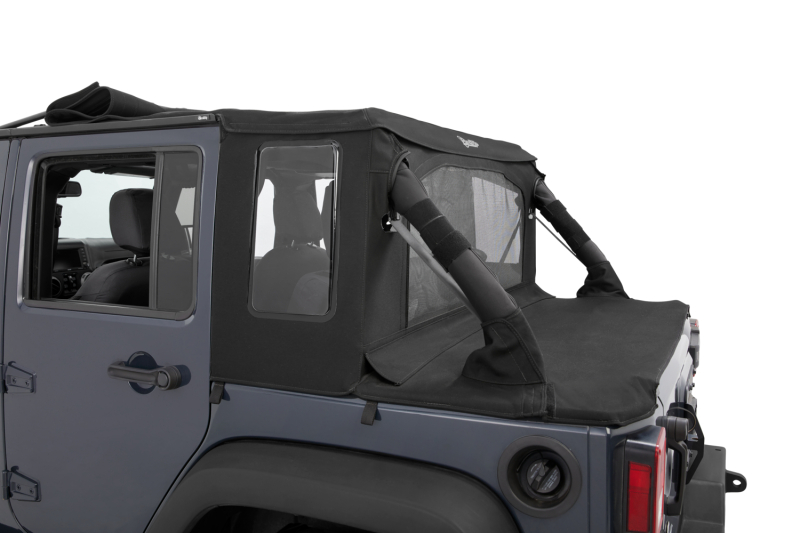 Jeep Wrangler JK 4-Door Soft Top - Bestop - Halftop - Black Diamond - `07-`18