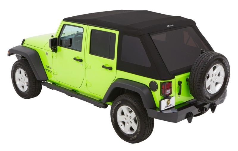 Jeep Wrangler JK Soft Top - Bestop - Trektop Glide - Black Diamond - `07-`18