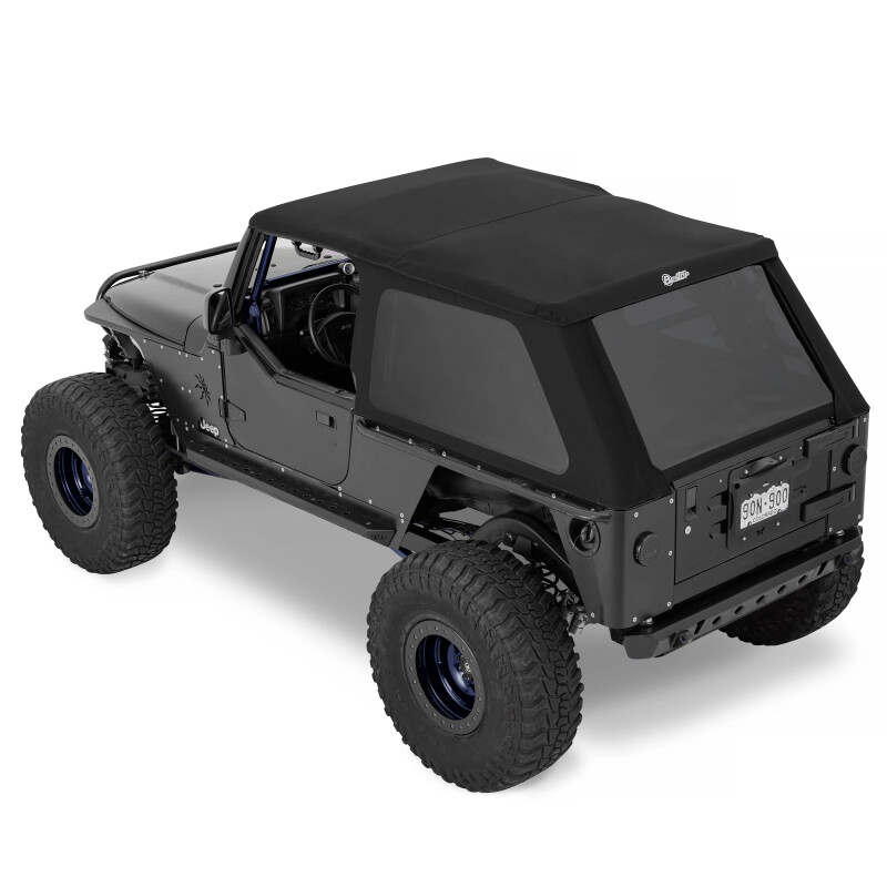 Jeep Wrangler TJ Unlimited Soft Top - Bestop - Trektop - Premium Black Twill - `04-`06
