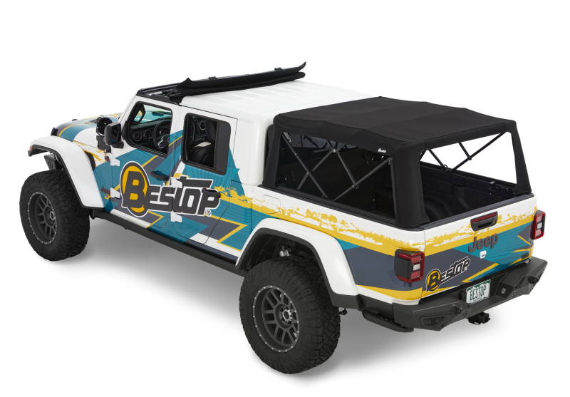 Jeep Gladiator Truck Bed Cap - Bestop - Supertop for Truck 2 - Black Diamond - `20-`26