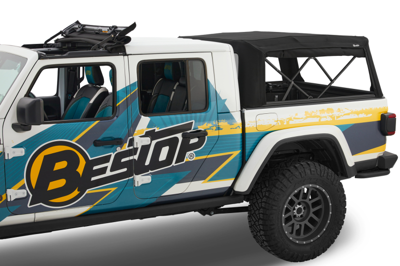 Jeep Gladiator Truck Bed Cap - Bestop - Supertop for Truck 2 - Black Diamond - `20-`26