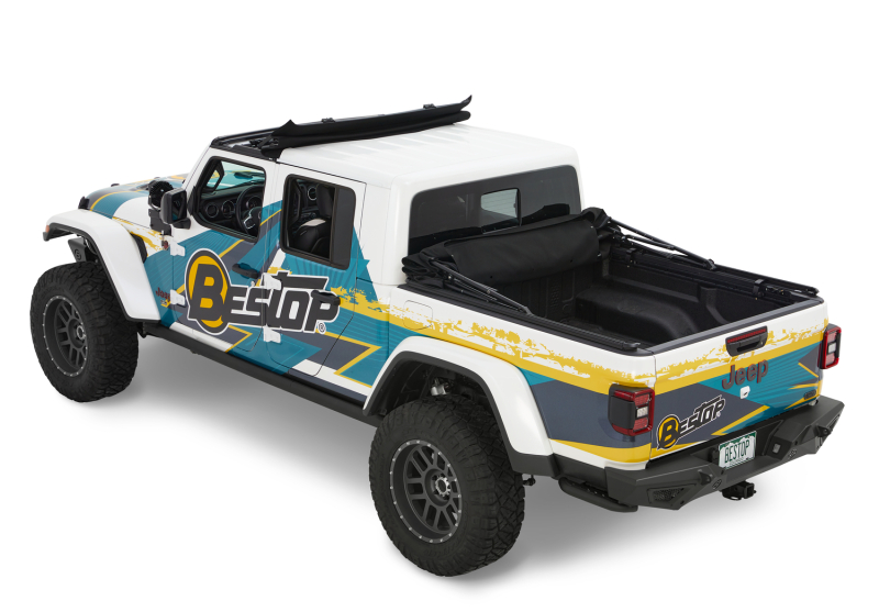 Jeep Gladiator Truck Bed Cap - Bestop - Supertop for Truck 2 - Black Diamond - `20-`26