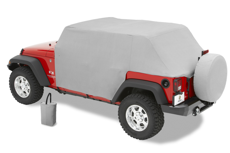 Jeep Wrangler TJ Car Cover - Bestop - All Weather Trail Cover - Charcoal / Gray - `04-`06