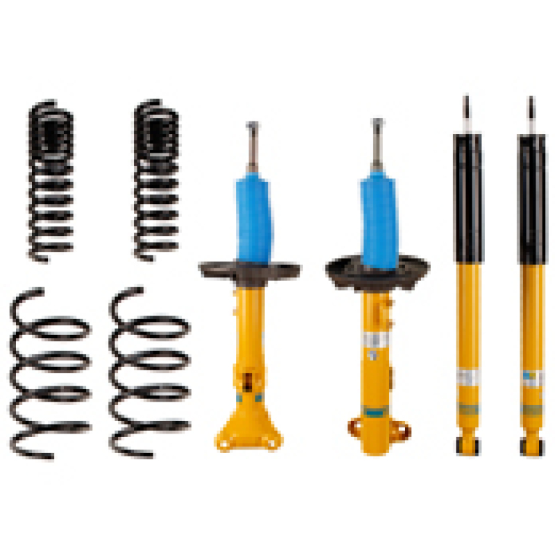 Mercedes-Benz C-Class Wagon Coilover Suspension Kit - Front + Rear - Bilstein - B12 (Pro-Kit), B8 Performance Plus Dampers + Eibach Pro-Kit Springs, Fixed Height Lowering (24–40 mm) - `03-`05