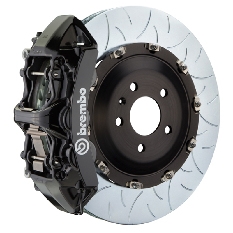Audi RS5 Brake Kit - Front - Brembo - GT BBK 6 Piston Cast 405x34 2pc Rotor Slotted Type-3 - Black - `18-`27