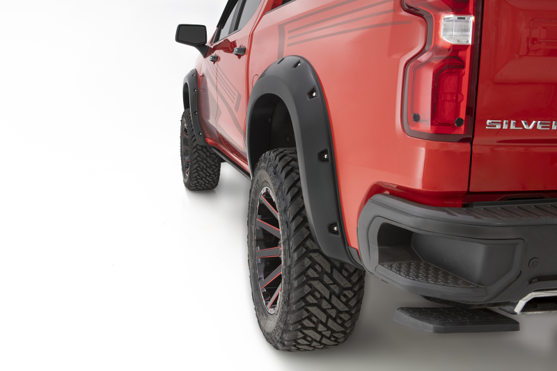 GMC Sierra 1500 Fender Flares - Bushwacker - Pocket Style - Black - `19-`22