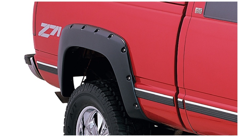 Chevrolet Tahoe Fender Flares - Front + Rear - Bushwacker - Pocket Style, Smooth Finish - Black - `07-`14