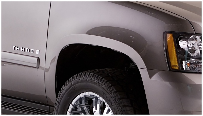 Chevrolet Tahoe Fender Flares - Front + Rear - Bushwacker - Pocket Style, Smooth Finish - Black - `07-`14