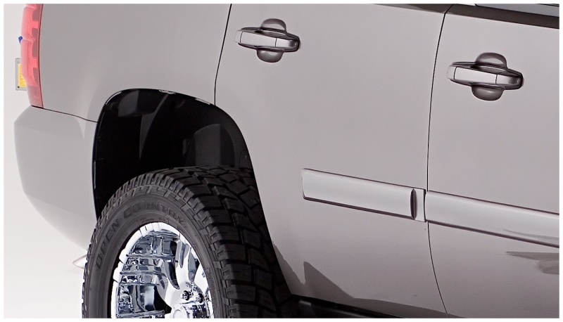 Chevrolet Tahoe Fender Flares - Front + Rear - Bushwacker - Pocket Style, Smooth Finish - Black - `07-`14