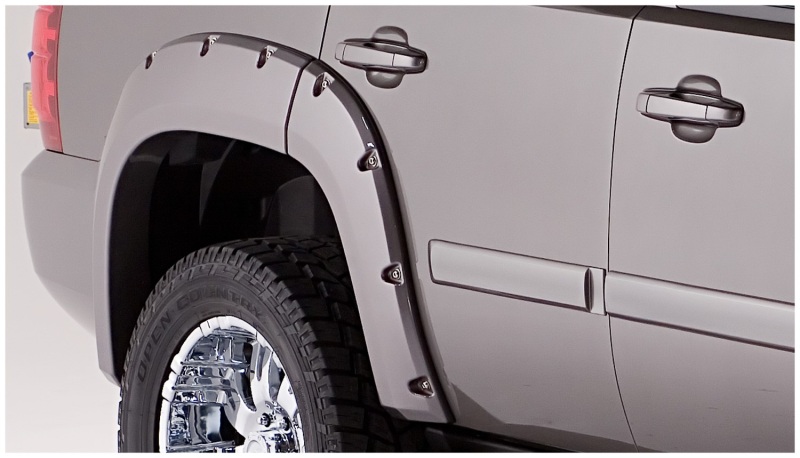 Chevrolet Tahoe Fender Flares - Front + Rear - Bushwacker - Pocket Style, Smooth Finish - Black - `07-`14