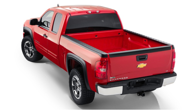 Chevrolet Silverado 1500 Bed Rail Caps - Bushwacker - OE Style - Black - `07-`13