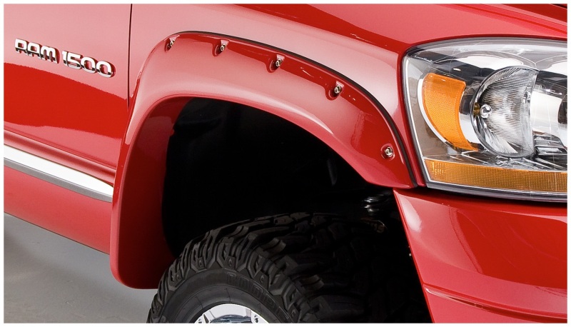Dodge Ram 1500 Fender Flares - Front + Rear - Bushwacker - Pocket Style - Black - `06-`08