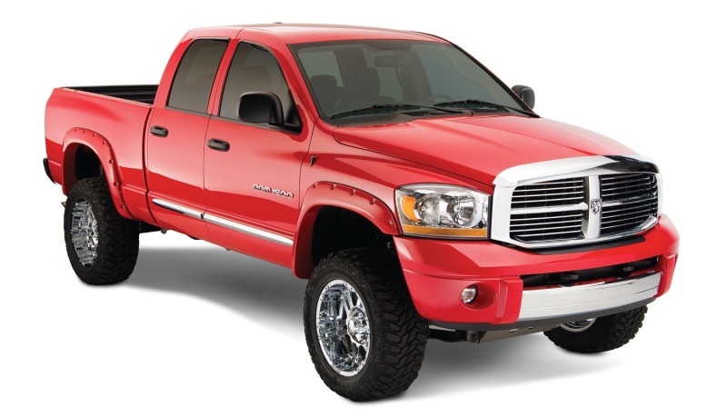 Dodge Ram 1500 Fender Flares - Front + Rear - Bushwacker - Pocket Style - Black - `06-`08