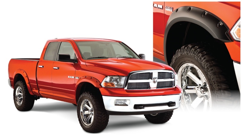 Dodge Ram 1500 Fender Flares - Front + Rear - Bushwacker - Pocket Style - Black - `06-`08