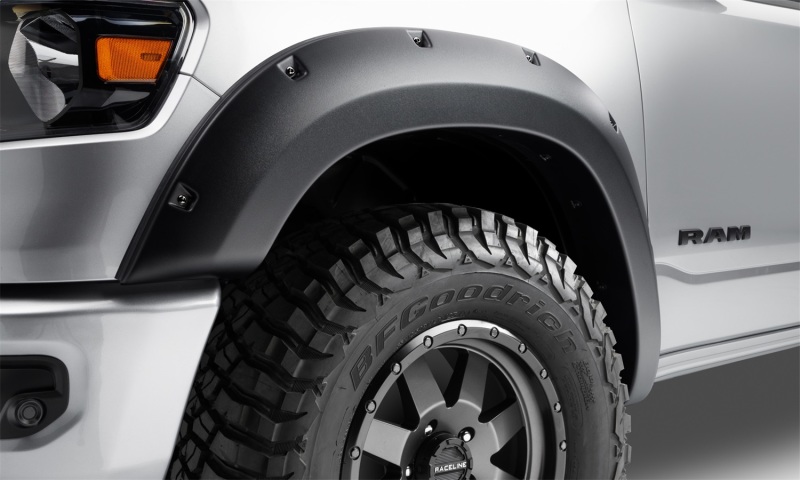 Dodge Ram 1500 Fender Flares - Front + Rear - Bushwacker - Forge Style - Black - `11-`21