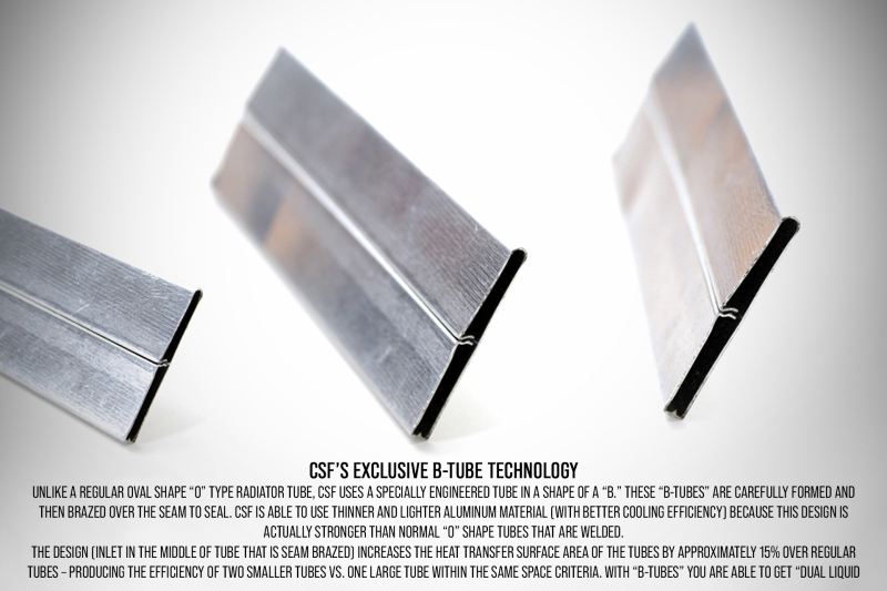 Toyota GR86 Radiator - CSF - Aluminum, 2-Row Core, B-Tube Technology, High-Performance - `13-`20