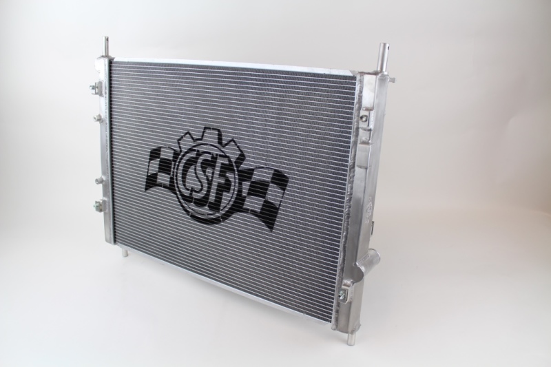 Ford Mustang Radiator - CSF - High-Performance All-Aluminum + Dual Core + B-Tube Technology - Satin - `15-`27