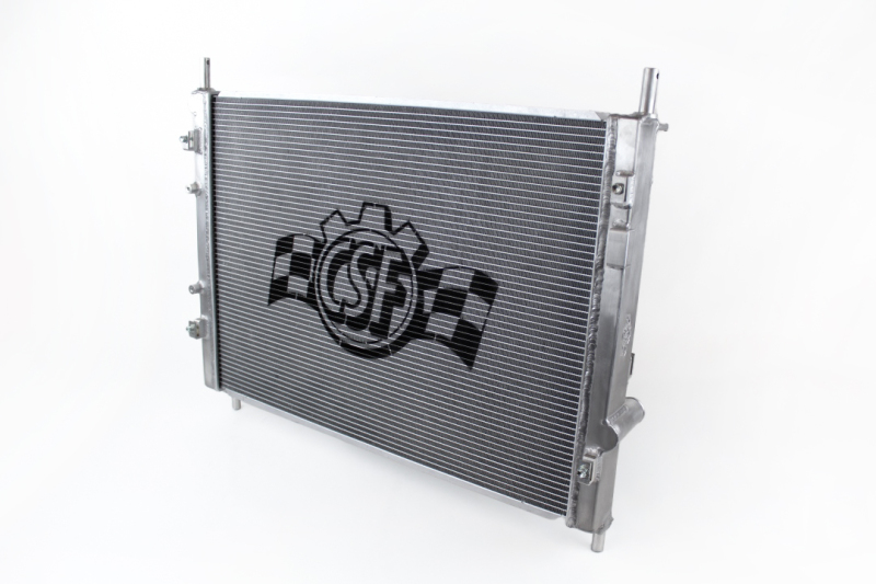 Ford Mustang Radiator - CSF - High-Performance All-Aluminum + Dual Core + B-Tube Technology - Satin - `15-`27