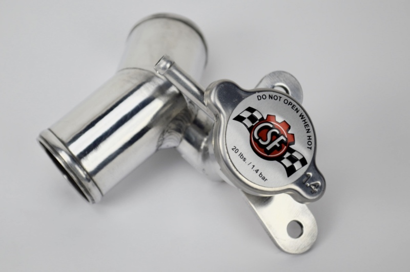 Subaru BRZ Radiator Filler Neck - CSF - Aluminum with 1.4bar High Pressure Radiator Cap - Mirror Polished - `13-`27