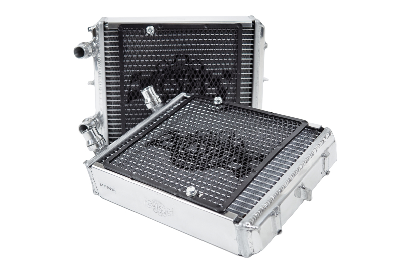 Mercedes-Benz AMG GT C Auxiliary Radiator - Left and Right - CSF - High-Performance All-Aluminum with Detachable Rock Guard and B-Tube Technology - Black - `18-`27