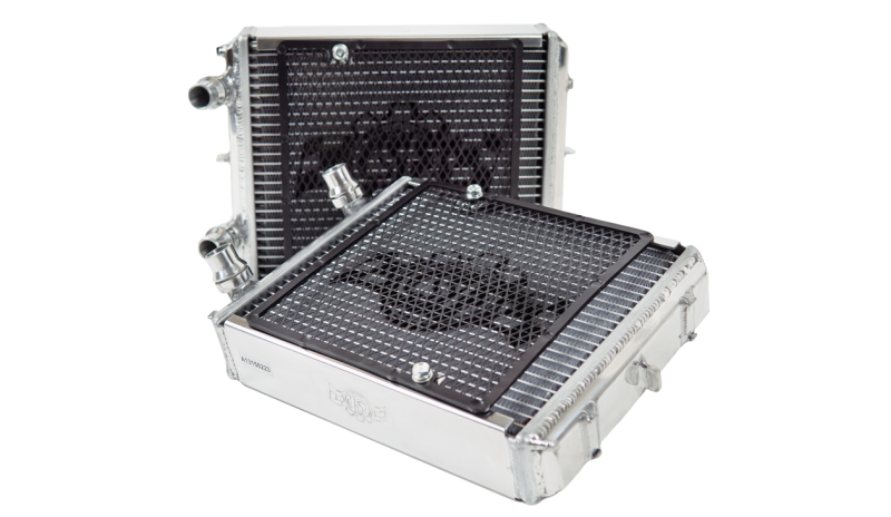 Mercedes-Benz AMG GT C Auxiliary Radiator - Left and Right - CSF - High-Performance All-Aluminum with Detachable Rock Guard and B-Tube Technology - Black - `18-`27